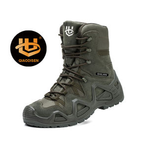 Chaussures de sécurité à orteils, bottes de sécurité de travail en acier Composite personnalisé pour hommes en cuir unisexe OEM personnalisé ISO - Product Image 1