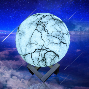 Personalizado 16 colores Rgb cielo estrellado escritorio neón <span class=keywords><strong>Luna</strong></span> lámpara Lampara De <span class=keywords><strong>Luna</strong></span> recargable 3D <span class=keywords><strong>Luna</strong></span> lámpara noche Luz - Product Image 2