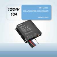 Régulateur solaire MPPT Lumiax 10A 12V 24V IP67 130/260W Puissance PV maximale Haute efficacité solaire