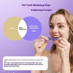 Tiras blanqueadoras de dientes V34 Tiras blanqueadoras de dientes de color púrpura seco - Product Image 3