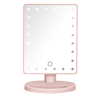 Miroir de maquillage intelligent pour femmes, écran tactile, miroir lumineux LED multifonction, outil de maquillage personnel pour la beauté du visage.
