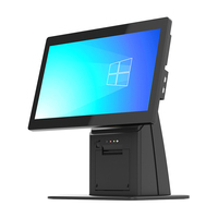 Nueva pantalla táctil única desarrollada, computadoras todo en uno, máquina pos sin conexión, terminal POS Windows/Android con impresora