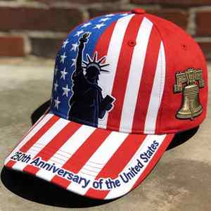 Gorra de Béisbol Deportiva Vintage de 6 Paneles con Estampado Digital de la Estatua de la Libertad de EE. UU., Bordado 3D, Visera Unisex, Personalizada, Estilo Urbano Informal, Protección Solar - Product Image 4