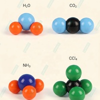Kit de chimie STEM 38 pièces pour enseignants et étudiants, modèle de remplissage spatial moléculaire proportionnel H C N O CL