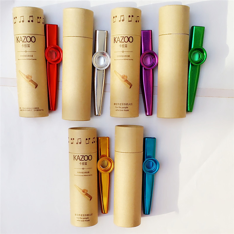 Лидер продаж, металлический kazoo offr kazoo с логотипом на заказ, другой музыкальный инструмент с бумажной коробкой, оптовая продажа