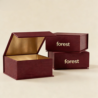 Caja de Regalo Ecológica de Cartón Duro con Cierre Magnético y Logotipo Personalizado para Empaque de Lujo