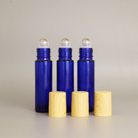 Expédition rapide, flacon de parfum en verre rose à fond épais, 10 ml, impression de logo, matériau recyclé, huile essentielle