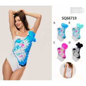 Traje de Baño de Una Pieza, Control de Abdomen, Estilo Conservador, Monokini Sexy, Tallas 42, 44, 46, 48, Colores Surtidos - Product Image 1
