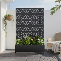 Jardinière en acier galvanisé, treillis carré, bac à plantes surélevé écologique pour plantes grimpantes, vignes, revêtement en poudre