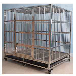 Hot Sale <strong>Mobile</strong> Metal <strong>Kennel</strong> Mesh Folding Stainless Steel Pet <strong>Dog</strong> Animal Cage - Product Image 2