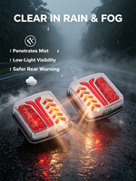 Nouveau kit d'éclairage de remorque sans fil tout-terrain, feux arrière LED avec homologation DOT et IP67 pour remorques utilitaires, VTT et porte-chargeurs