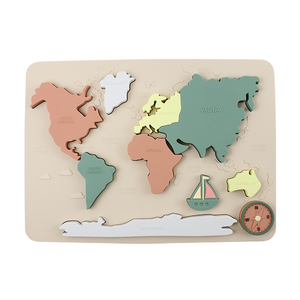 Silicone giáo dục Montessori trẻ mới biết đi bận rộn Hội Đồng Quản trị bản đồ ghép hình giáo dục sàn nhà giáo dục hoạt động bản đồ thế giới câu đố - Product Image 6