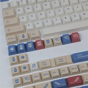 Teclado Mecánico Personalizado, Teclas Soyamilk GMK, Perfil Cherry, Juego de 141 Teclas con Tecla Shift 1U 2U 1.75U, <span class=keywords><strong>GK61</strong></span> GK64 - Product Image 6