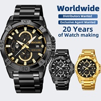SKMEI 2399 Montre-bracelet multifonction chronomètre moderne pour les amateurs de voile, idéale pour les croisières côtières et les activités nautiques