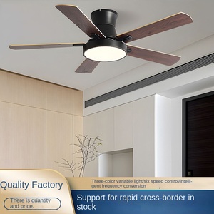 Thiết kế hiện đại đèn chùm sắt gió cao dẫn đèn quạt điều khiển từ xa 6 tốc độ phòng ngủ/nghiên cứu phòng khách chiếu sáng trong nhà - Product Image 3