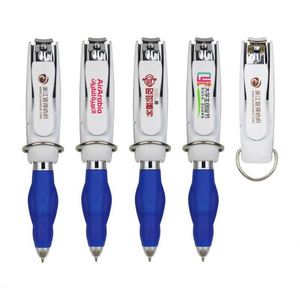 High-Value Creative Multifunctional Retractable Logo Ballpoint <b>Pen</b> Wholesale Metal Stationery Includes Folding Nail Promotional - Product Image 4