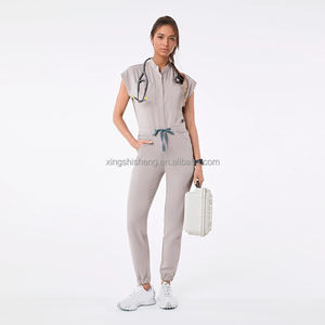 Monos Quirúrgicos Médicos de Tallas Grandes al por Mayor, Uniforme de Enfermería de una Pieza con Logotipo Personalizado para Mujer en Hospital y Clínica Veterinaria para Doctora - Product Image 4