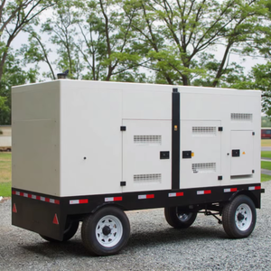 Generatore <span class=keywords><strong>Diesel</strong></span> Silenzioso Mobile e su Rimorchio Personalizzabile con Avviamento Elettrico 80kva 90kva 100kva Cumins - Product Image 1