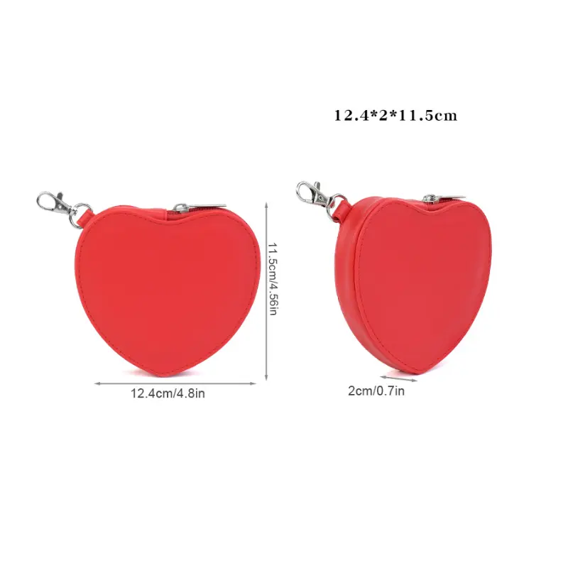 Cute Sweet Fashion Clear Acrylic Beaded Bowknot Matte Heart Pendant Keychain  Keyring For Women Girls Ladies