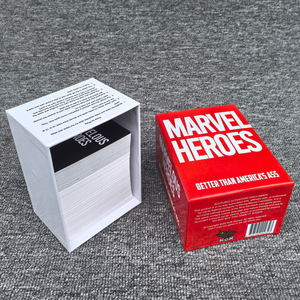 <span class=keywords><strong>Jeu</strong></span> <span class=keywords><strong>de</strong></span> cartes personnalisable Marvelous Heroes et <span class=keywords><strong>jeu</strong></span> <span class=keywords><strong>de</strong></span> société <span class=keywords><strong>de</strong></span> fête - <span class=keywords><strong>Jeu</strong></span> interactif émotionnel avec des cartes en papier dans un emballage en boîte <span class=keywords><strong>de</strong></span> couleur - Product Image 3