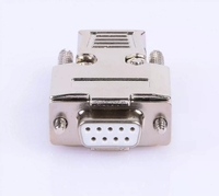Deux rangées de contacts solides capot en métal plaqué or DB9 9 broches connecteur série RS-232 DB9 connecteur femelle