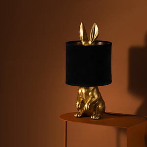 Wholesale High Quality Unique Design Rabbit Animal Shape Polyresin Desk Light Saving Energy Home Decor Resin Table <strong>Lamps</strong> - Product Image 1