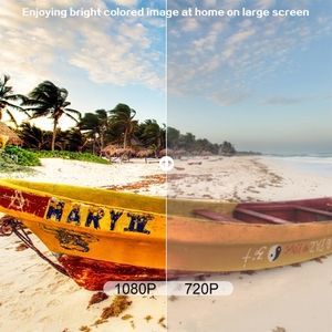 New arrivals Cheerlux C9 1920x1080p HD cùng một màn hình thông minh chiếu, hỗ trợ USB x 2 / VGA / AV - Product Image 4