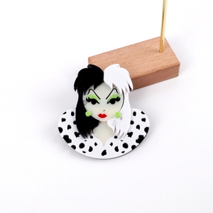 ต่างหูอายแชโดว์สีขาว<span class=keywords><strong>สี</strong></span>ดำขนาดใหญ่สไตล์ฮิปฮอปสไตล์พังค์ผมไฮไลต์ทำจากอะคริลิคปาร์ตี้งานแต่งงานสไตล์ไน<span class=keywords><strong>ท์</strong></span>คลับ - Product Image 5