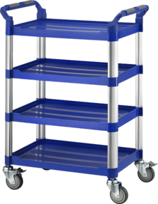 Chariot à outils pour organisateur de condiments de café en plastique à quatre roues avec personnalisation OEM Capacité de charge de 150 kg - Product Image 3