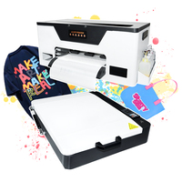 Nieuwe A3 30Cm Pet Film T Shirt Textiel Dtf Printer Drukmachine Digitaal Met Droger