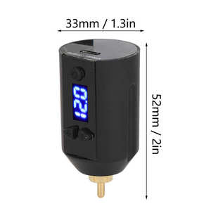 Cordless CE Certified Tattoo Power Supply Kit 1500mAh Built-in Lithium Battery Set RCA <strong>Interface</strong> LED Digital Display Tattoo - Product Image 3