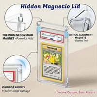 Étui pour cartes numérotées en acrylique de qualité professionnelle avec fermeture magnétique et protection UV, anti-poussière, portable pour l'affichage