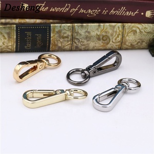 <span class=keywords><strong>12mm</strong></span> borsa borsa accessori molla O anello in metallo resistente gancio a scatto in oro Clip per cinturino a catena