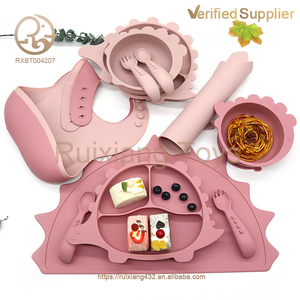 Jouet pour <span class=keywords><strong>bébé</strong></span> en silicone de qualité alimentaire, à mâcher pour la dentition, en forme de dinosaure mignon, assiette à compartiments en silicone unisexe, jouet sûr pour <span class=keywords><strong>bébé</strong></span> et tout-petit - Product Image 3