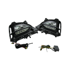 Luce diurna a LED gialla aggiuntiva per auto, fendinebbia per Hyundai <span class=keywords><strong>i20</strong></span> DRL 2018-2019 - Product Image 4