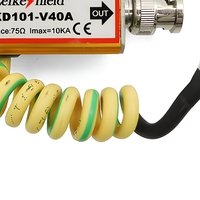 Parasurtenseur de signal BNC de qualité industrielle 75 Ohms en alliage d'aluminium pour la protection des systèmes de câblage