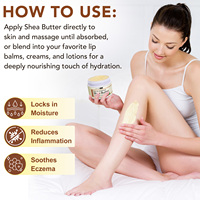 Baume Solide au Beurre de Karité 120g pour Soins de la Peau, Marque Blanche, Vente en Gros – Crème Hydratante et Éclaircissante Naturelle et Végane au Beurre de Karité Brut