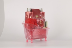 Nuovo Arrivo 2026: Set Bagno Lusso a Forma di Vasca Rosa, Kit Cura Corpo con Sale Minerale Profumato alla Fragola – Regalo Unico per Compleanno e Festa della Mamma - Product Image 4