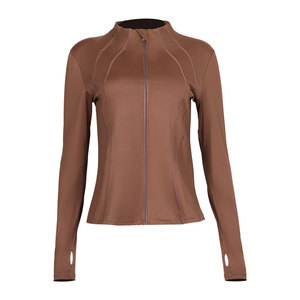 Tiyo Women's Breathable Quick Dry Spandex/Nylon Skinny Fit Stand Collar <b>Yoga</b> <b>Jacket</b> Long Sleeve for Running Workout Spring 2026 - Product Image 5