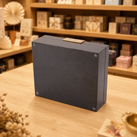 Boîte à thé en bambou personnalisée, boîte cadeau en bois à 4 compartiments avec couvercle transparent pour les coffrets cadeaux de thé