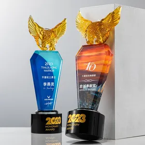 Trofeo de Cristal <span class=keywords><strong>Estrella</strong></span> Moderno de Alta Gama al por Mayor, Personalizable con Impresión a Color, Premios de Honor de Cristal, Material de Cristal, Venta al por Mayor de Fábrica - Product Image 6