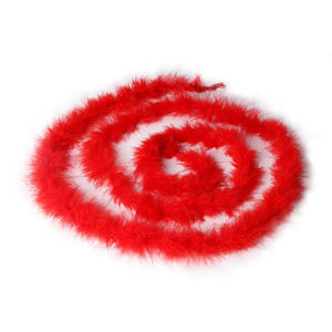 Groothandel Kleine Kalkoenveren Strips 2 Meter Platte Fleece Cartoons Bruiloft Veer Boas Geverfde Patronen - Product Image 5