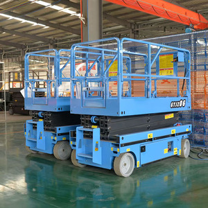 Rong Yu JT-GZ0406 CE12m14m16m18m 20m 22m Lift Gunting Hidrolik Elektrik Berpenggerak Sendiri Platform Baja Kapasitas 80-1000kg - Product Image 5