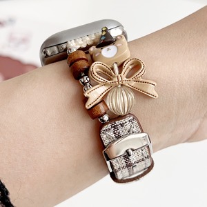 Bracelet de montre en cuir perlé BEEFLYPOWER avec bracelet décoratif animal mignon pour <span class=keywords><strong>Apple</strong></span> pour Xiaomi, bracelet de montre pour femme - Product Image 5