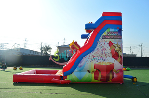 Lớn <span class=keywords><strong>Inflatable</strong></span> lâu đài trượt khổng lồ trượt nảy lâu đài carton trượt bơm hơi để bán - Product Image 2