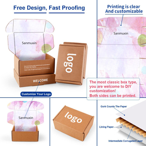 Tùy Chỉnh Đầy Đủ Màu Sắc Các Tông Sáo Trang Điểm Bao Bì Hộp Xách Tay Gấp Trắng Vận Chuyển Bưu Phẩm Tiêu Chuẩn Vải Hat Đóng Gói Hộp - Product Image 5