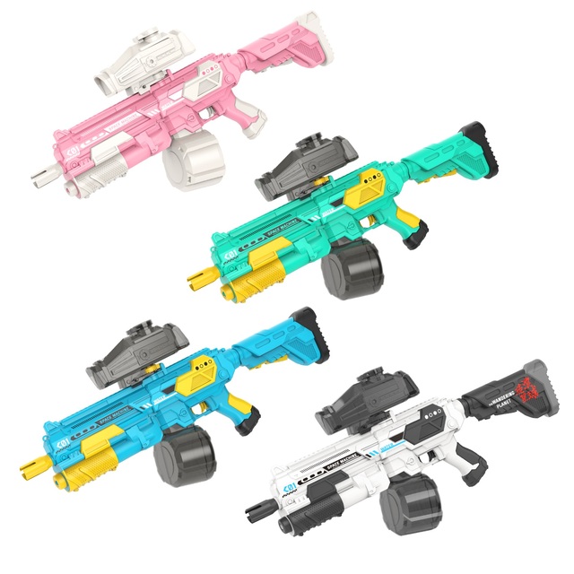 KSF Large Capacity Auto Sucking High Pressure Space Water Gun Electric Toy GS439379-82 Unisex for Children Plastic Shooting Game
