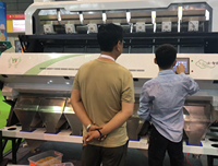 Kosteneffectieve volledig intelligente kleurenbonensorteermachine voor sojabonen, maïs, noten, fruit & tarwe met CCD en variabel licht PLC