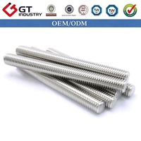 304 316 A2-70 A4-70 Stainless Steel Fully Threaded Rod DIN975 Corrosion Resistant Stud Bar OEM for Construction Machinery Repair