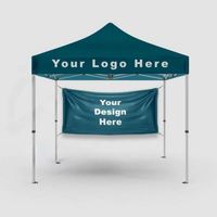 Tente pop-up personnalisée imprimée, auvent pop-up, tente ignifuge 300D, auvent publicitaire personnalisé